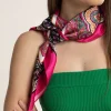 Fabric Pink Paisley Scarf