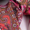 Fabric Pink Paisley Scarf