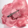 Fabric Pink Stone Flower Corsage