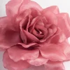 Fabric Pink Stone Flower Corsage