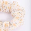 Fabric Pleated Flower Scrunchie Pack