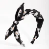 Fabric Spot Daisy Bow Headband