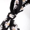 Fabric Spot Daisy Bow Headband