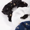 Fabric Star Detail Pack Scrunchies