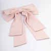 Fabric Stone Drop Bow Clip