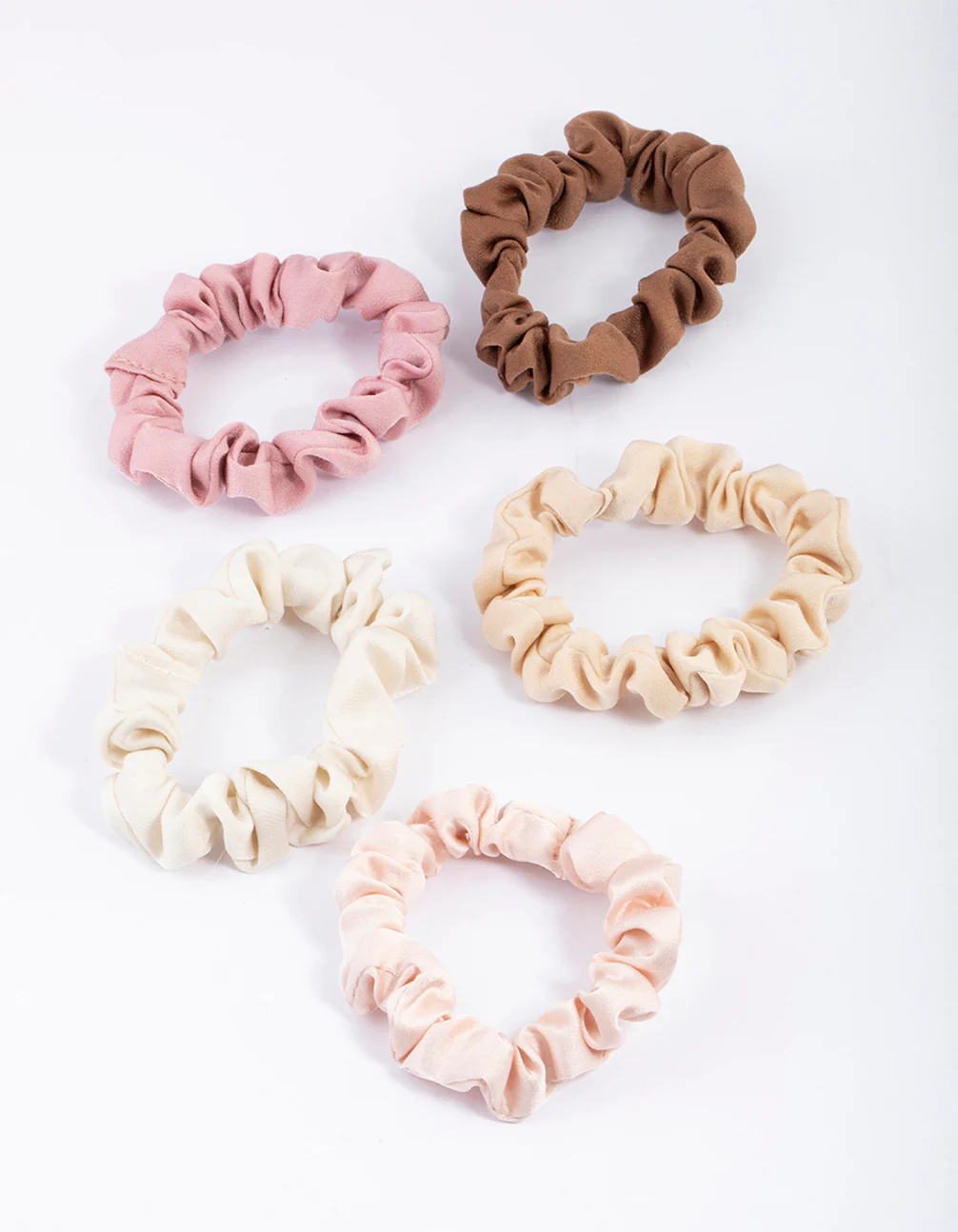 3255-fabric-thin-satin-scrunchie-5-pack-1.webp Fabric Thin Satin Scrunchie 5-Pack