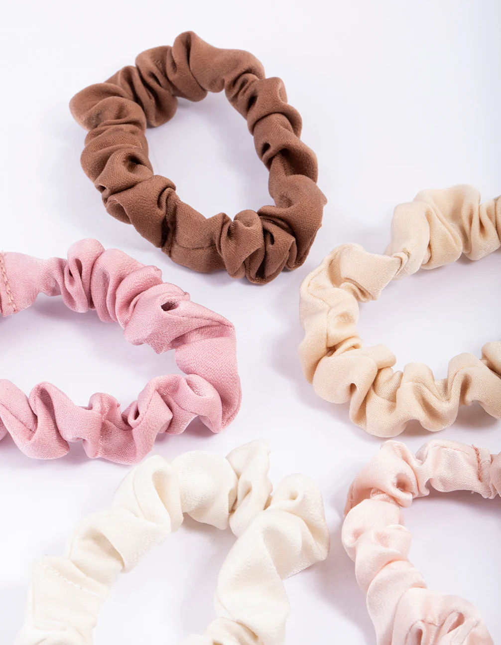 3255-fabric-thin-satin-scrunchie-5-pack-2.webp Fabric Thin Satin Scrunchie 5-Pack