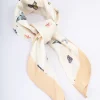 Fabric Yellow Butterfly Printed Scarf