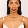 Gold Plated Cubic Zirconia & Pearl Letter J Necklace