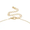 Gold Plated Cubic Zirconia & Pearl Letter J Necklace
