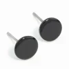 3285-flat-black-disc-stud-earrings-2.webp Flat Black Disc Stud Earrings