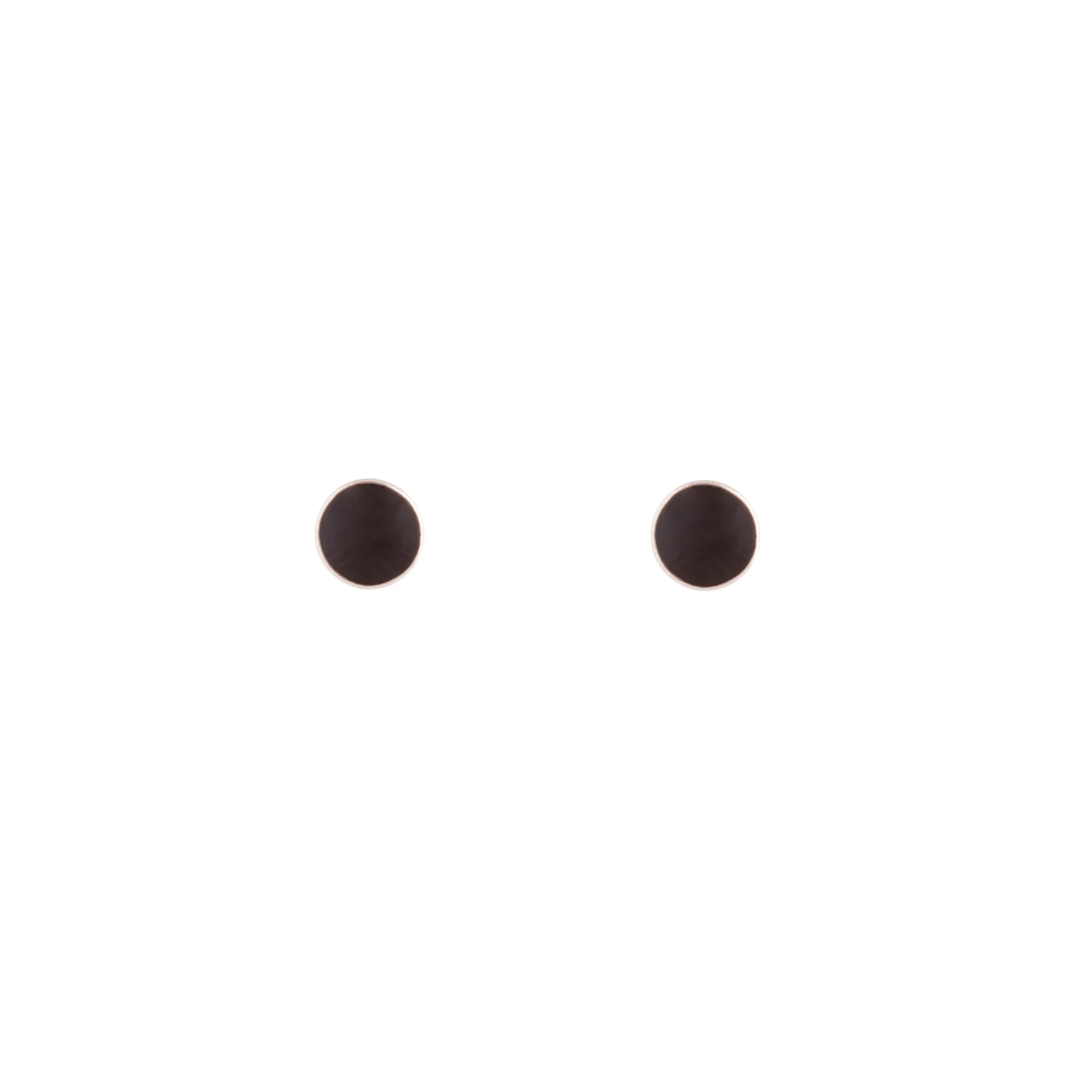 3285-flat-black-disc-stud-earrings-6.webp Flat Black Disc Stud Earrings