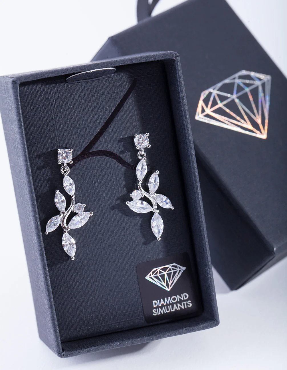 3288-floral-drop-diamond-simulant-earring-1.webp Floral Drop Diamond Simulant Earring