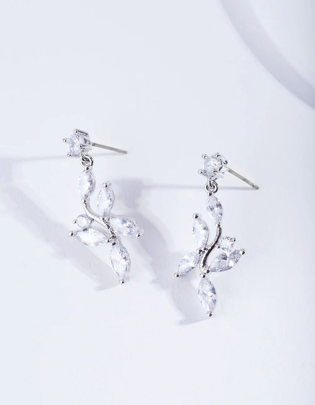 3288-floral-drop-diamond-simulant-earring-2.webp Floral Drop Diamond Simulant Earring