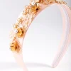 Flower Cluster Embellished Headband