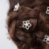 Flower Pearl Hair Jewels 6-Pack