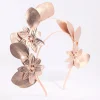 Flower PU Leather Alice Band