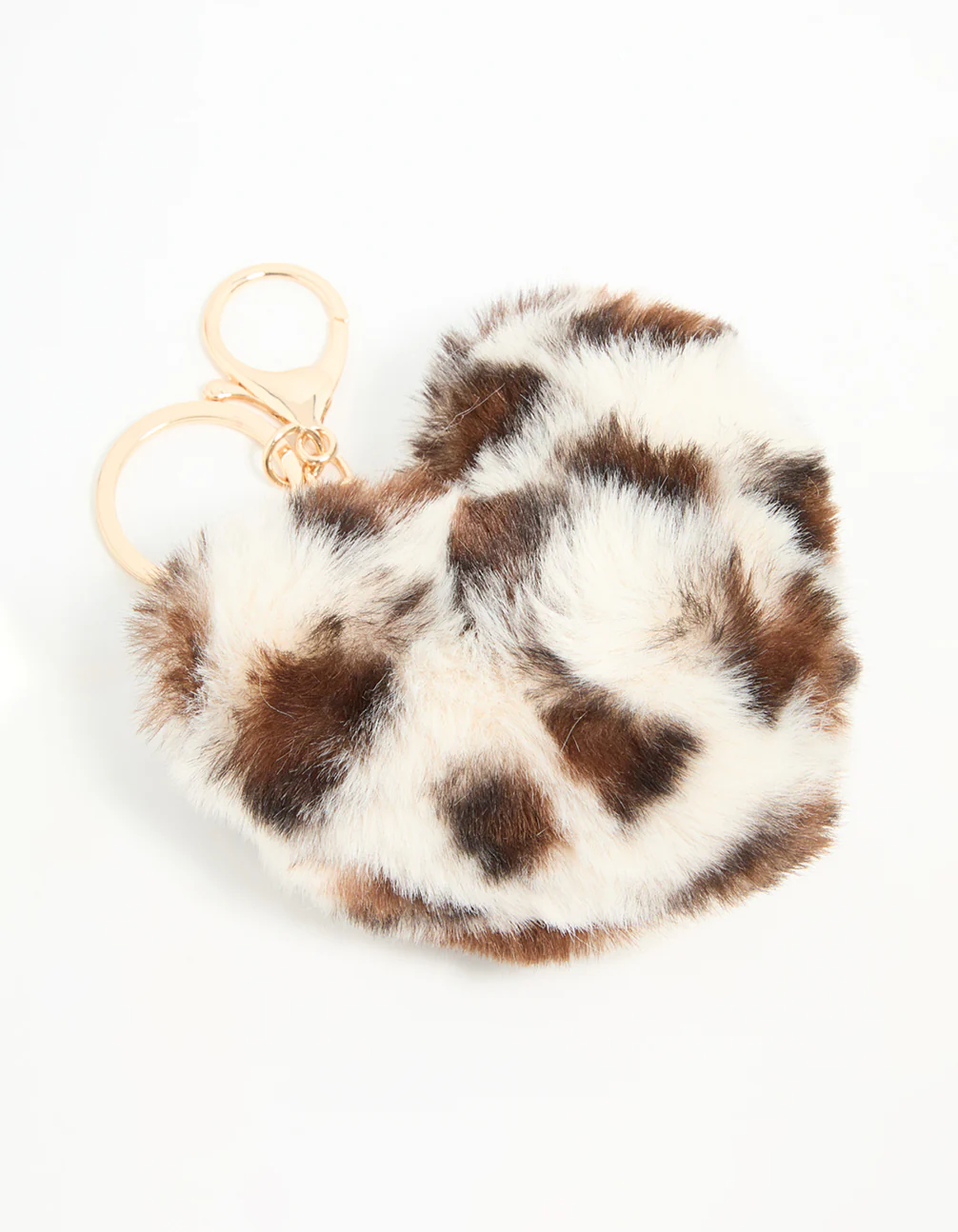 3299-fluffy-fabric-leopard-print-heart-keychain-1.webp Fluffy Fabric Leopard Print Heart Keychain