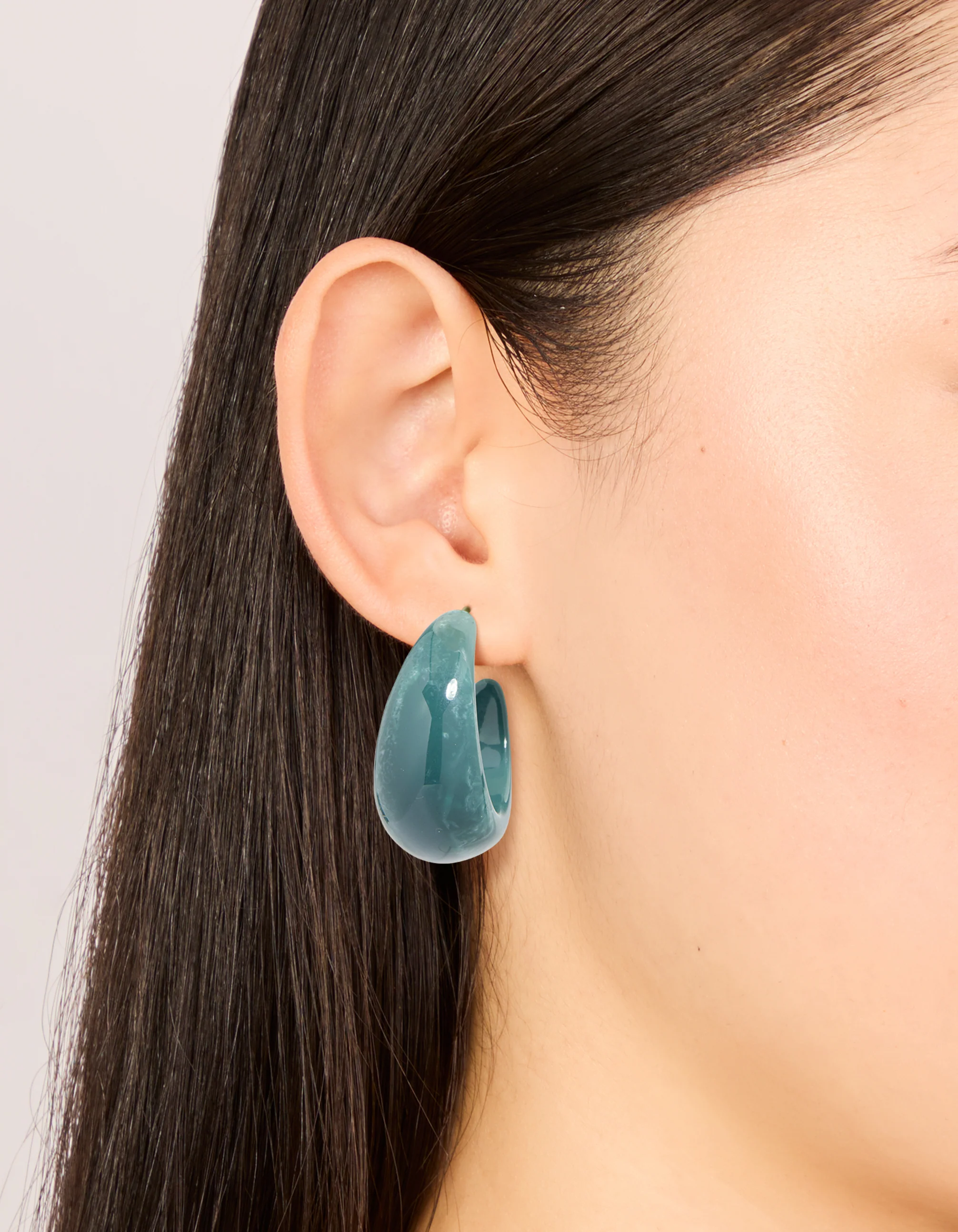 3301-forest-green-wide-marbled-hoop-earrings-1.webp Forest Green Wide Marbled Hoop Earrings