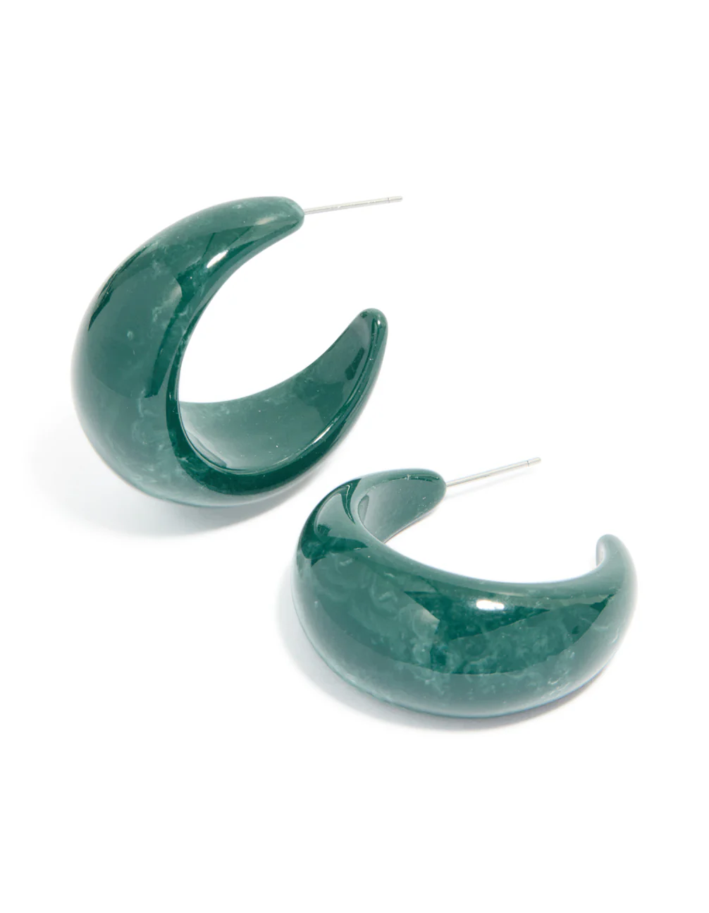 3301-forest-green-wide-marbled-hoop-earrings-2.webp Forest Green Wide Marbled Hoop Earrings