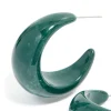 3301-forest-green-wide-marbled-hoop-earrings-4.webp Forest Green Wide Marbled Hoop Earrings