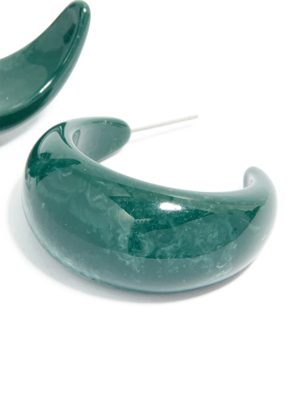 3301-forest-green-wide-marbled-hoop-earrings-5.webp Forest Green Wide Marbled Hoop Earrings