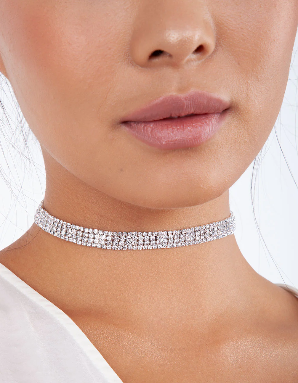 3302-four-row-diamante-choker-bracelet-set-4.webp Four Row Diamante Choker & Bracelet Set