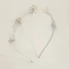 Frosted Acrylic Beaded Flower Headband