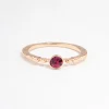 Fuchsia Beaded Band Ring