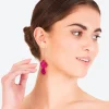 3312-fuchsia-chain-petal-drop-earrings-3.webp Fuchsia Chain & Petal Drop Earrings