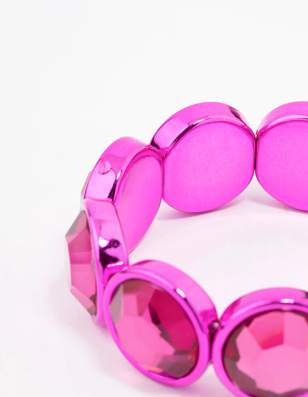 3313-fuchsia-chunky-diamante-stretch-bracelet-3.webp Fuchsia Chunky Diamante Stretch Bracelet