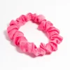 Fuchsia Fabric Clamp Thin Scrunchie