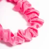 Fuchsia Fabric Clamp Thin Scrunchie