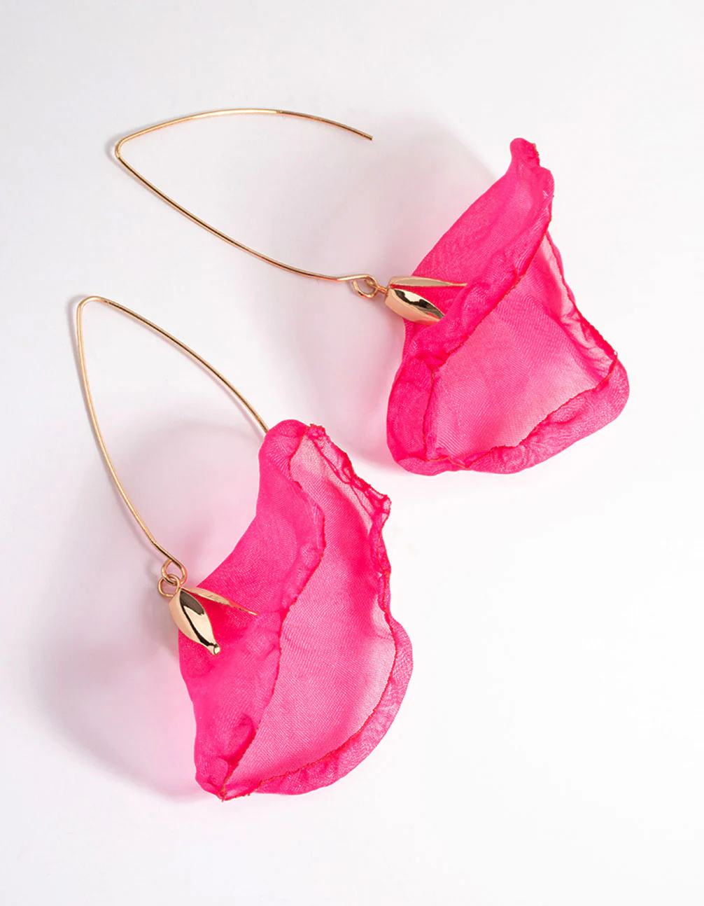 3317-fuchsia-fabric-flower-drop-earrings-1.webp Fuchsia Fabric Flower Drop Earrings