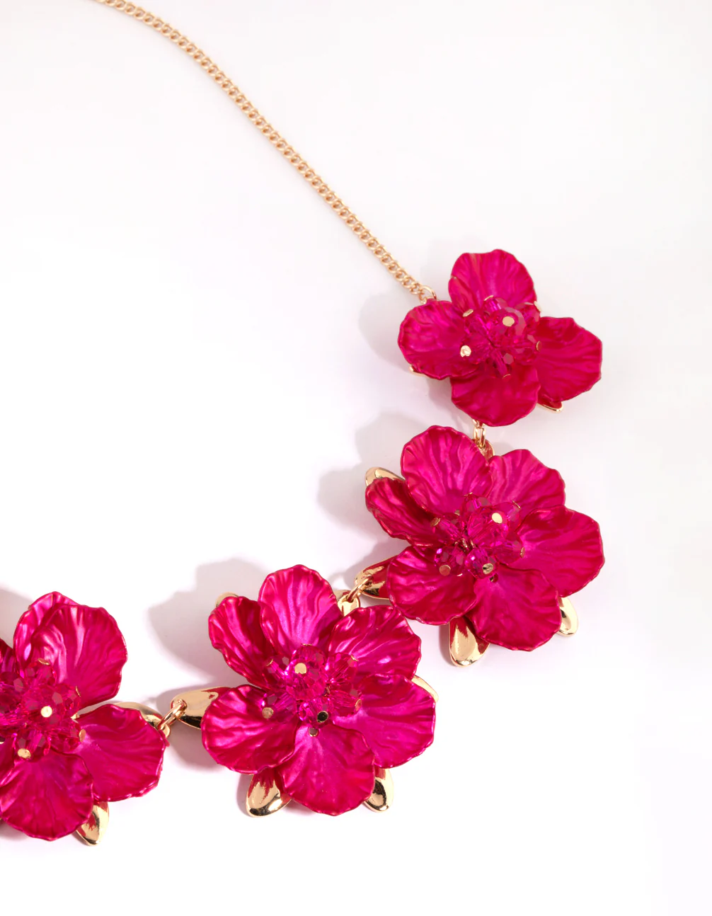 3321-fuchsia-pearlised-flower-necklace-1.webp Fuchsia Pearlised Flower Necklace