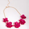 3321-fuchsia-pearlised-flower-necklace-3.webp Fuchsia Pearlised Flower Necklace