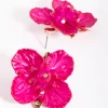 3322-fuchsia-pearlised-flower-stud-earrings-2.webp Fuchsia Pearlised Flower Stud Earrings