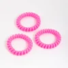 Fuchsia Plastic Large Hair Spiral Pack