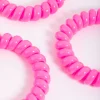 Fuchsia Plastic Large Hair Spiral Pack