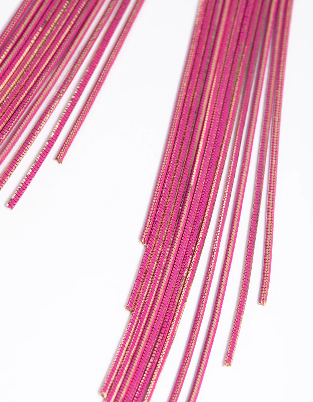 3324-fuchsia-waterfall-chain-drop-earrings-4.webp Fuchsia Waterfall Chain Drop Earrings