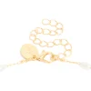 Gold Plated Cubic Zirconia Cross & Pearl Necklace