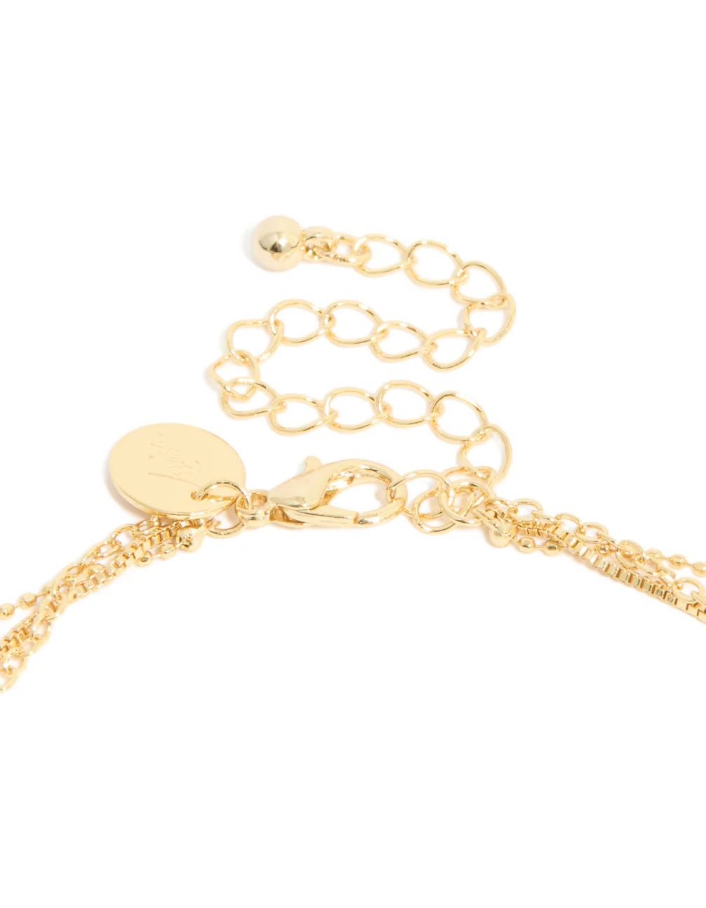 344-gold-plated-cubic-zirconia-droplet-cross-layered-y-necklace-3.webp Gold Plated Cubic Zirconia Droplet & Cross Layered Y-Necklace