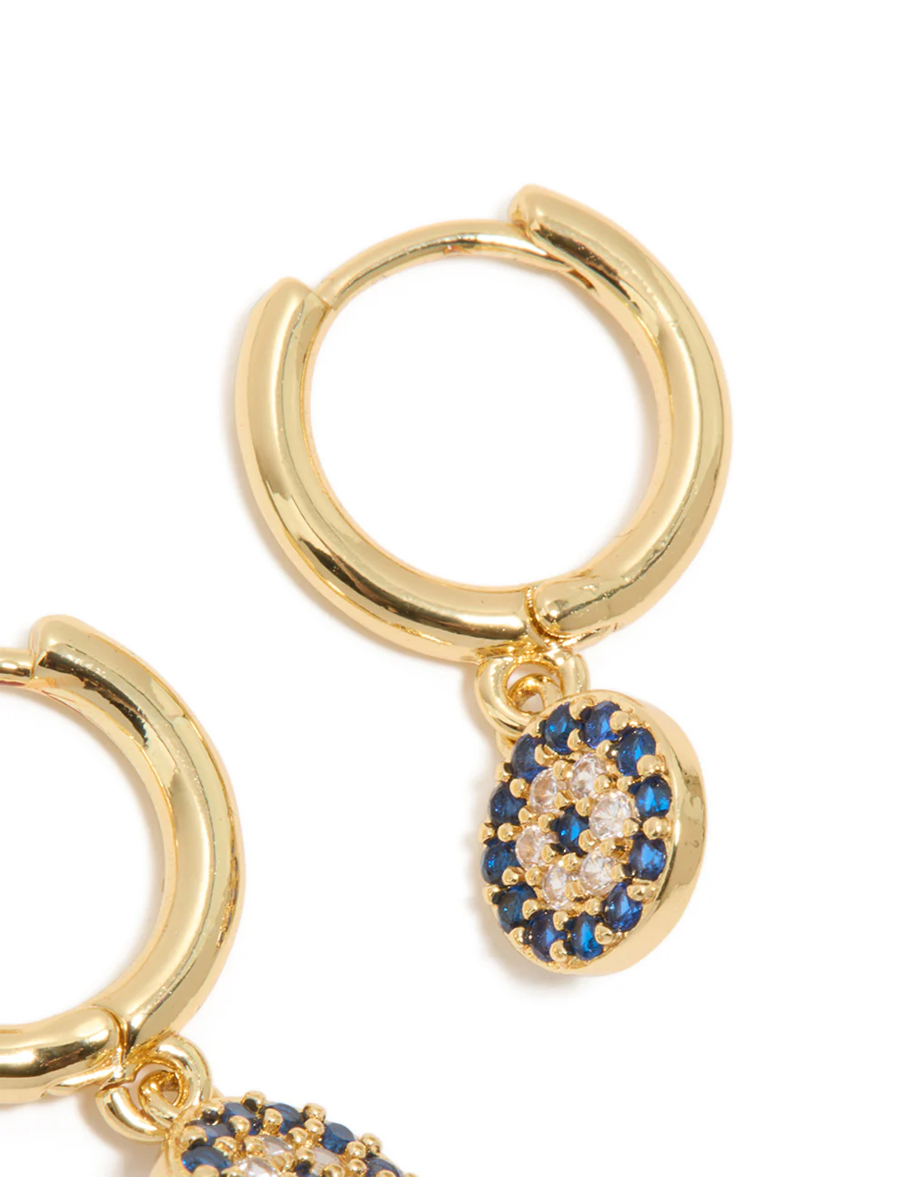 345-gold-plated-cubic-zirconia-evil-eye-circle-huggie-earrings-5.webp Gold Plated Cubic Zirconia Evil Eye Circle Huggie Earrings