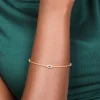 Gold Plated Cubic Zirconia Evil Eye Trio Bracelet