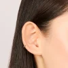 Gold Plated Titanium Fine Sleeper Earrings 6mm