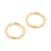 Gold Plated Titanium Fine Sleeper Earrings 6mm