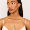 356-gold-plated-cubic-zirconia-heart-cross-necklace-3.webp Gold Plated Cubic Zirconia Heart Cross Necklace