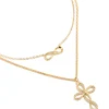 359-gold-plated-cubic-zirconia-infinity-cross-layered-necklace-1.webp Gold Plated Cubic Zirconia Infinity & Cross Layered Necklace