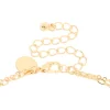 Gold Plated Cubic Zirconia Layered Y-Necklace