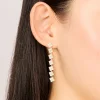 364-gold-plated-cubic-zirconia-multi-flower-drop-earrings-1.webp Gold Plated Cubic Zirconia Multi Flower Drop Earrings